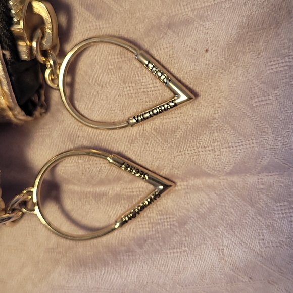 Trio of Victoria's Secret gold and pink sparkle pouches wristlets - Picture 13 of 13